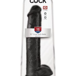 15" Cock with Balls  Black ViPstore.hu - Erotika Webáruház - Szexshop