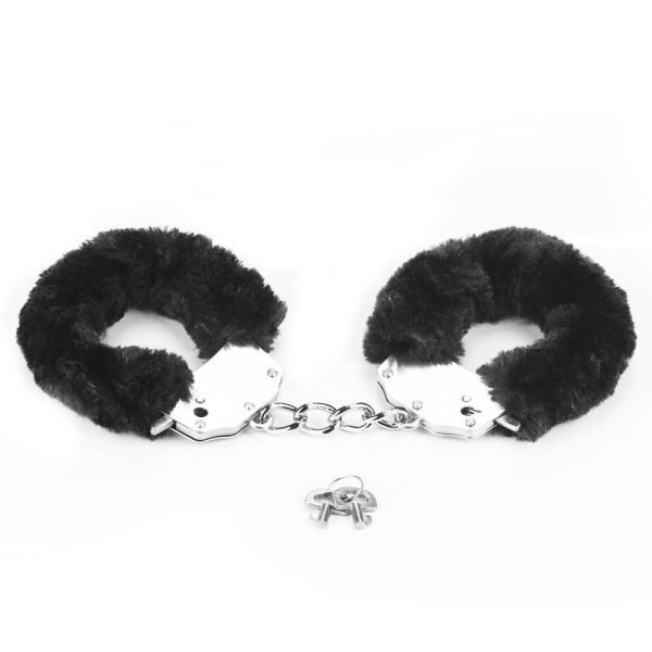 Fetish Pleasure Fluffy Hand Cuffs Black ViPstore.hu - Erotika Webáruház - Szexshop 3