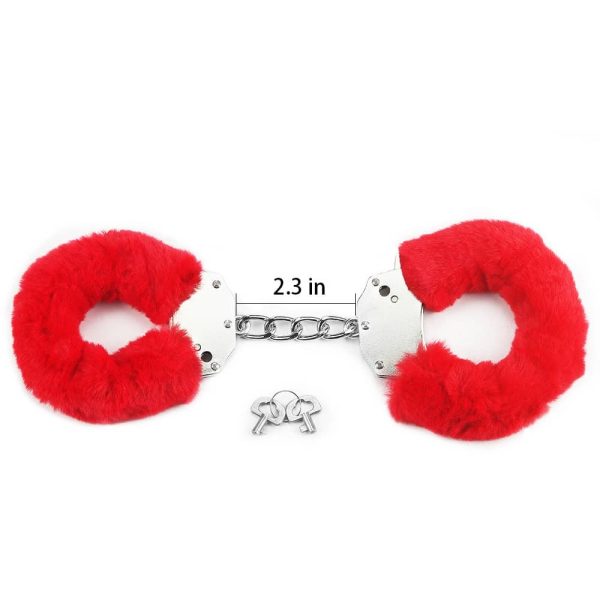 Fetish Pleasure Fluffy Hand Cuffs Red ViPstore.hu - Erotika Webáruház - Szexshop 2