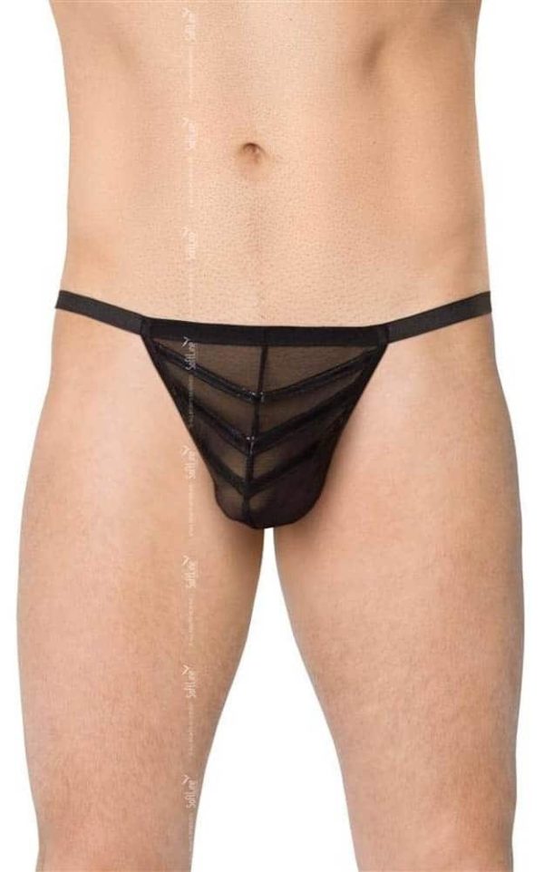 Mens Thong 4527 – black {} OneSize ViPstore.hu - Erotika Webáruház - Szexshop