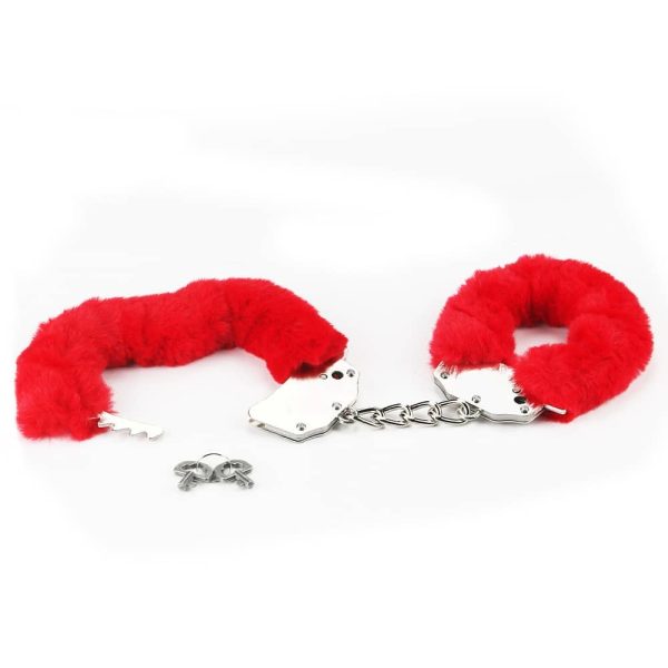 Fetish Pleasure Fluffy Hand Cuffs Red ViPstore.hu - Erotika Webáruház - Szexshop 5