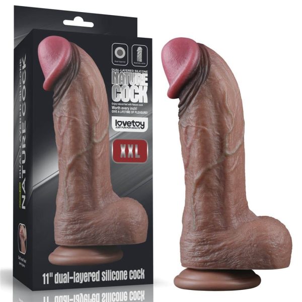 11'' Dual Layered Silicone Cock XXL ViPstore.hu - Erotika Webáruház - Szexshop