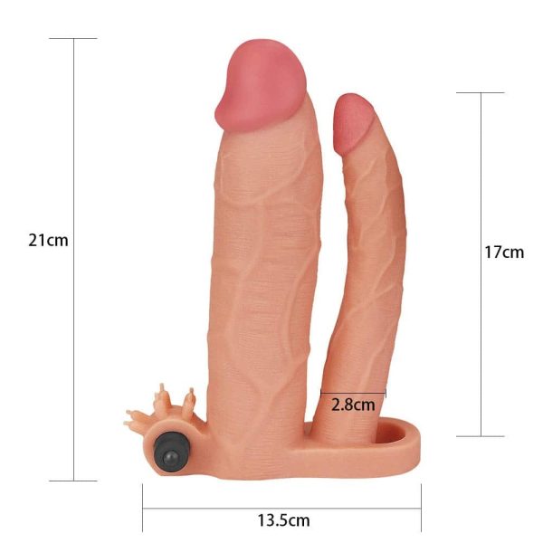 Add 3" Vibrating Double Penis Sleeve ViPstore.hu - Erotika Webáruház - Szexshop 5