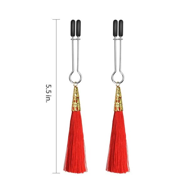Glamor Tassel Nipple Clamp Red ViPstore.hu - Erotika Webáruház - Szexshop 5