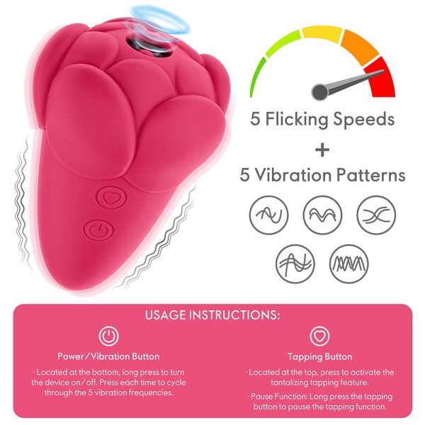 Flicker Rechargeable Vibrator Rose Red ViPstore.hu - Erotika Webáruház - Szexshop 9