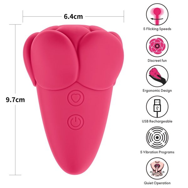 Flicker Rechargeable Vibrator Rose Red ViPstore.hu - Erotika Webáruház - Szexshop 10