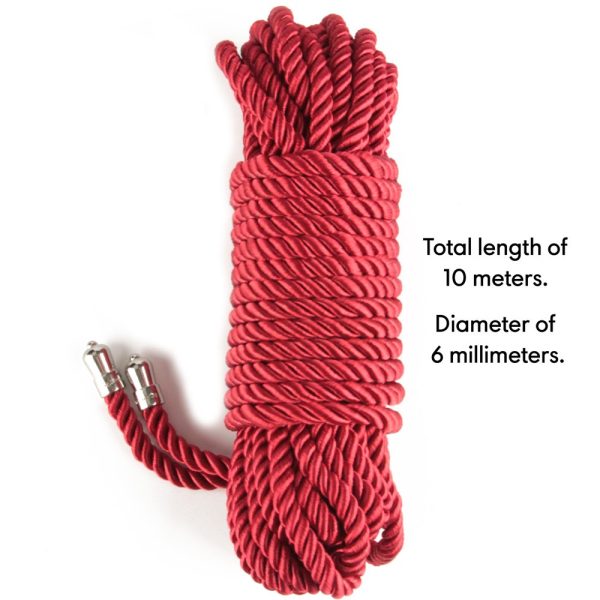 Rebellion Reign Crimson Silky Bondage Rope ViPstore.hu - Erotika Webáruház - Szexshop 4