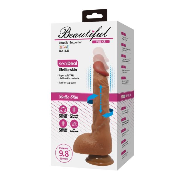 Beautiful Wilks 9,8" Vibrating Dildo ViPstore.hu - Erotika Webáruház - Szexshop