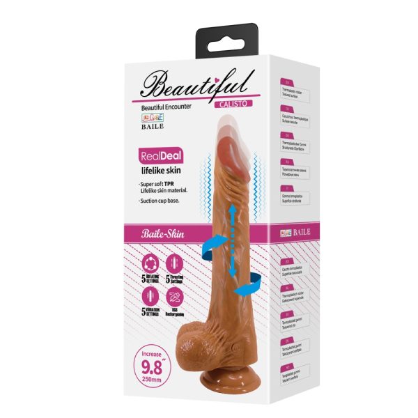 Beautiful Calisto 9,8" Vibrating Dildo ViPstore.hu - Erotika Webáruház - Szexshop