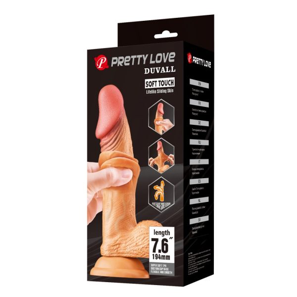 Pretty Love Duvall 7,6" Dildo Flesh ViPstore.hu - Erotika Webáruház - Szexshop