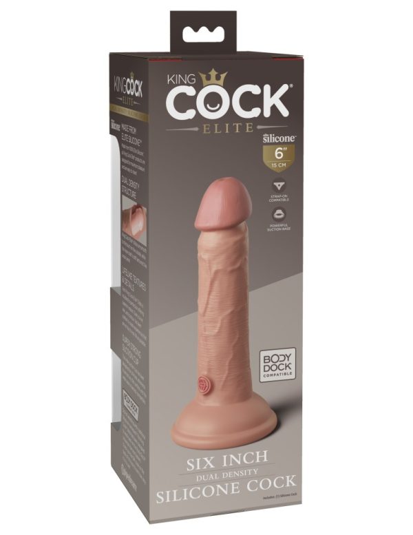 6" Dual Density Silicone Cock  Light ViPstore.hu - Erotika Webáruház - Szexshop 2