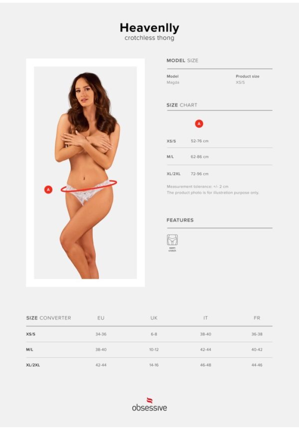 Heavenlly crotchless thong  XS/S ViPstore.hu - Erotika Webáruház - Szexshop 7