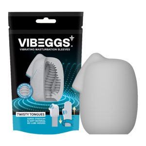 VIBEGGS – Twisty Tongues – Vibrating Masturbation Sleeve – White ViPstore.hu - Erotika Webáruház - Szexshop 2
