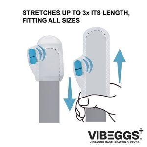 VIBEGGS - Twisty Tongues - Vibrating Masturbation Sleeve - White