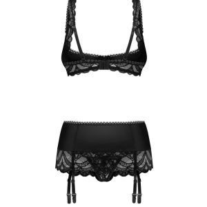 Lecille 3-pcs crotchless set - S/M