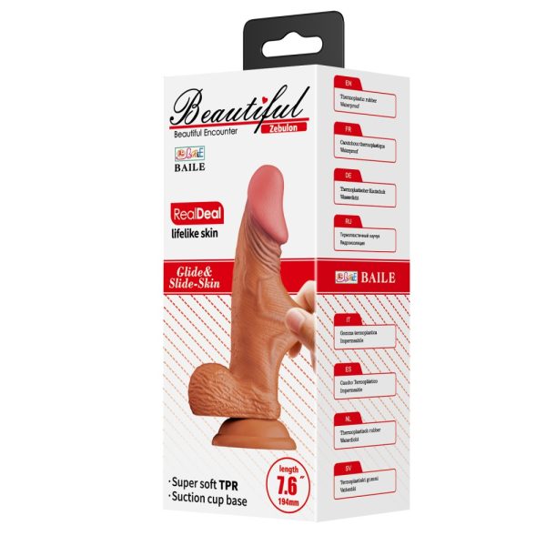 Beautiful Zebulon 7,6 " Dildo Brown ViPstore.hu - Erotika Webáruház - Szexshop