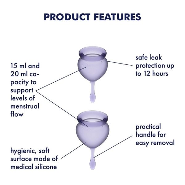 Feel Good Menstrual Cup Lilla ViPstore.hu - Erotika Webáruház - Szexshop 4