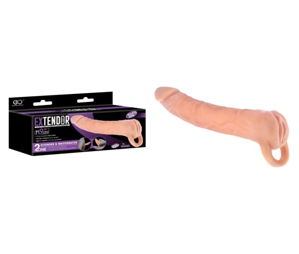 EXTENDOR 9" TPR 2 IN 1 EXTENDER & MASTURBATOR ViPstore.hu - Erotika Webáruház - Szexshop