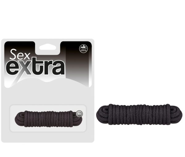 SEX EXTRA – LOVE ROPE BLACK ViPstore.hu - Erotika Webáruház - Szexshop