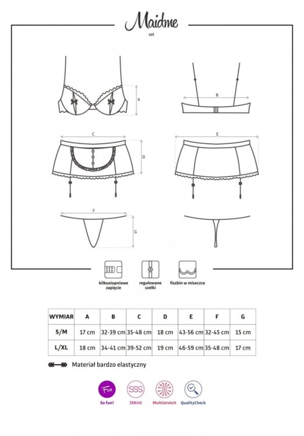 Maidme set 5-pcs  S/M ViPstore.hu - Erotika Webáruház - Szexshop 2