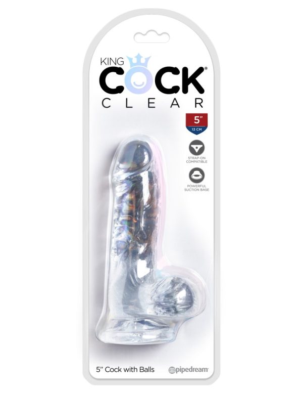 5" with balls Clear ViPstore.hu - Erotika Webáruház - Szexshop