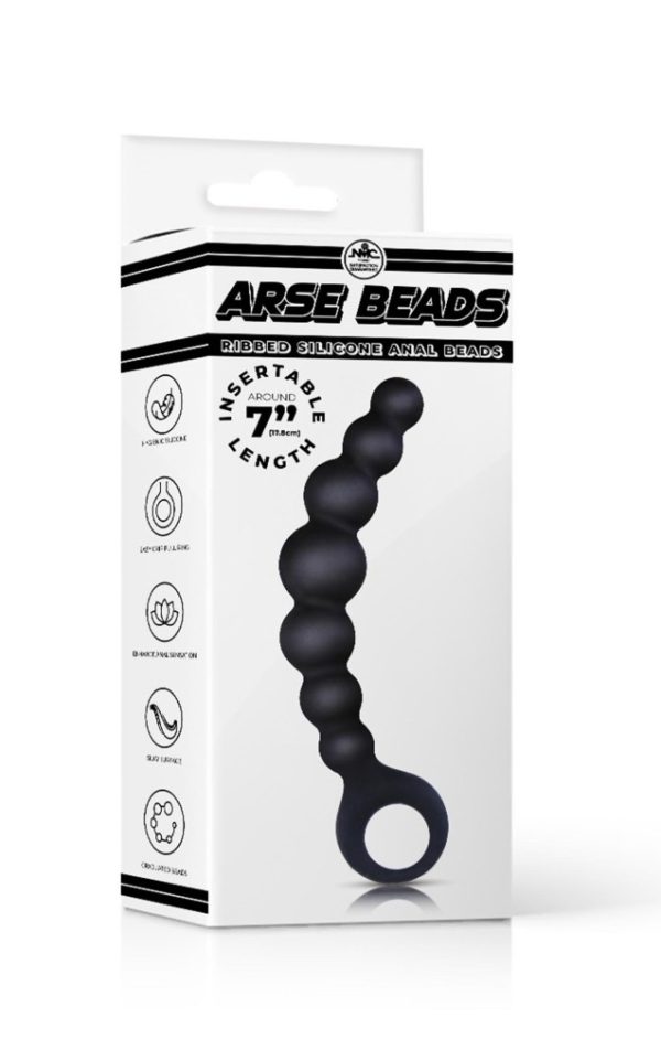 Arse Beads 7" Ribbed Silicone Anal Beads I ViPstore.hu - Erotika Webáruház - Szexshop