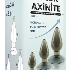 Black Axinite 3 IN 1 Anal Plug Kit Set III ViPstore.hu - Erotika Webáruház - Szexshop