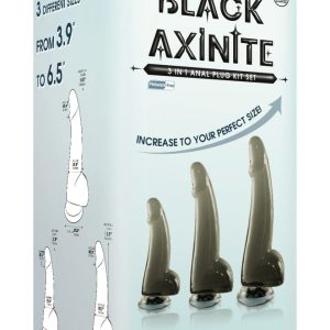 Black Axinite 3 in 1 Anal Plug Kit Set IV ViPstore.hu - Erotika Webáruház - Szexshop