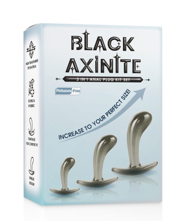 Black Axinite 3 in 1 Anal Plug Kit Set I ViPstore.hu - Erotika Webáruház - Szexshop