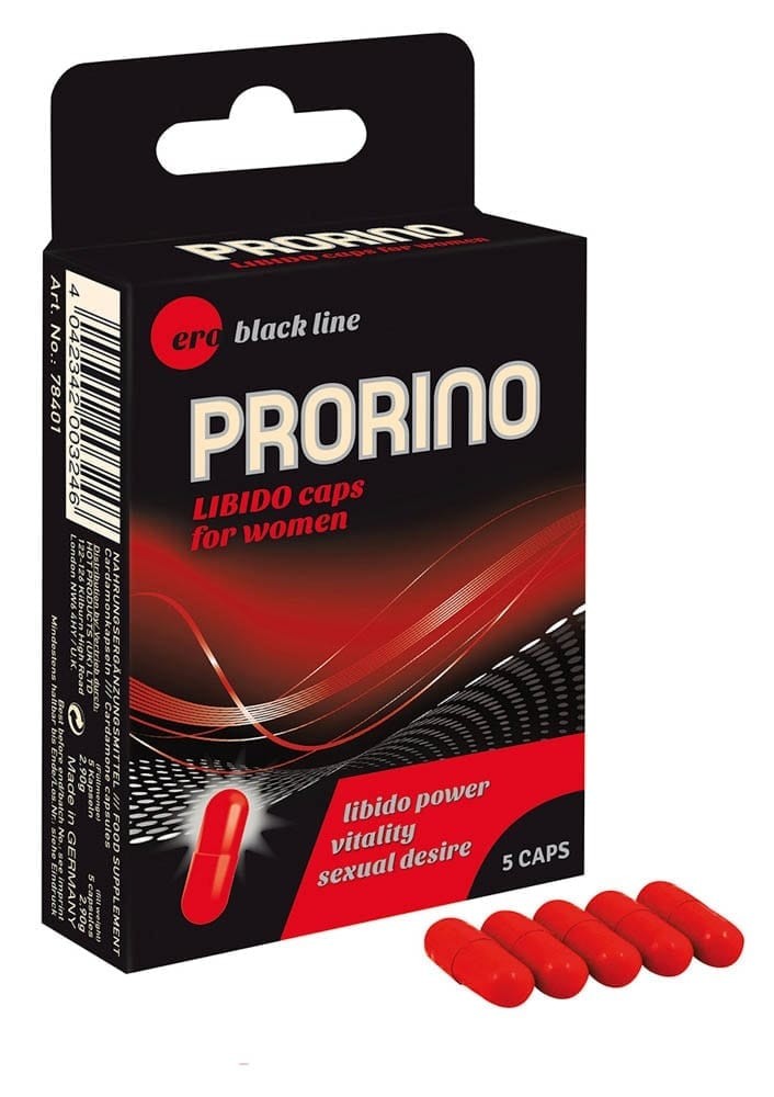 PRORINO Libido Caps for women 5 pcs ViPstore.hu - Erotika Webáruház - Szexshop PRORINO Libido Caps for women 5 pcs ViPstore.hu - Erotika Webáruház - Szexshop