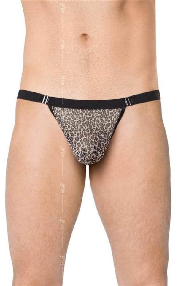 Mens Thong 4528 – grey panther {} OneSize ViPstore.hu - Erotika Webáruház - Szexshop