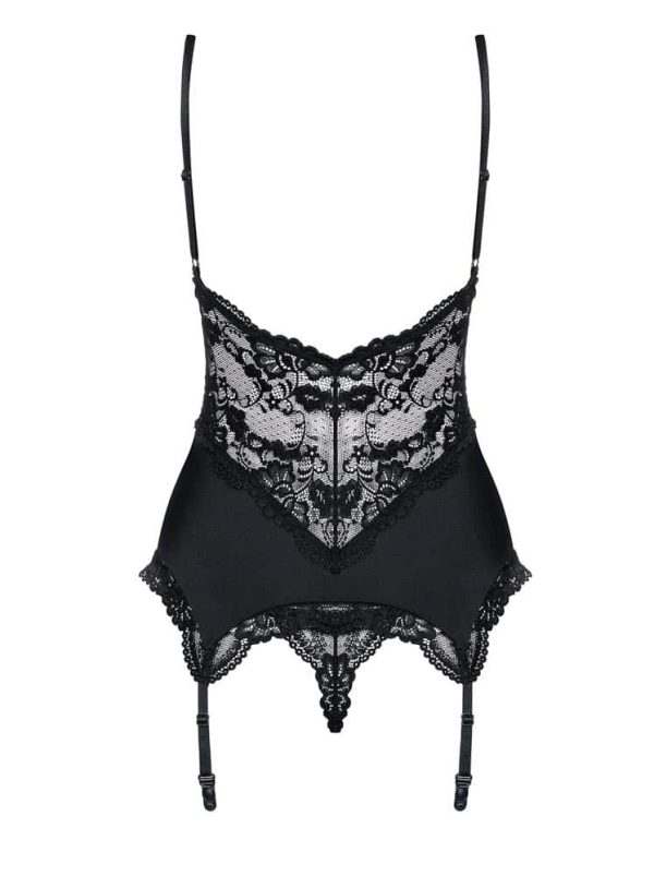 810-COR-1 corset & thong black  S/M ViPstore.hu - Erotika Webáruház - Szexshop 4
