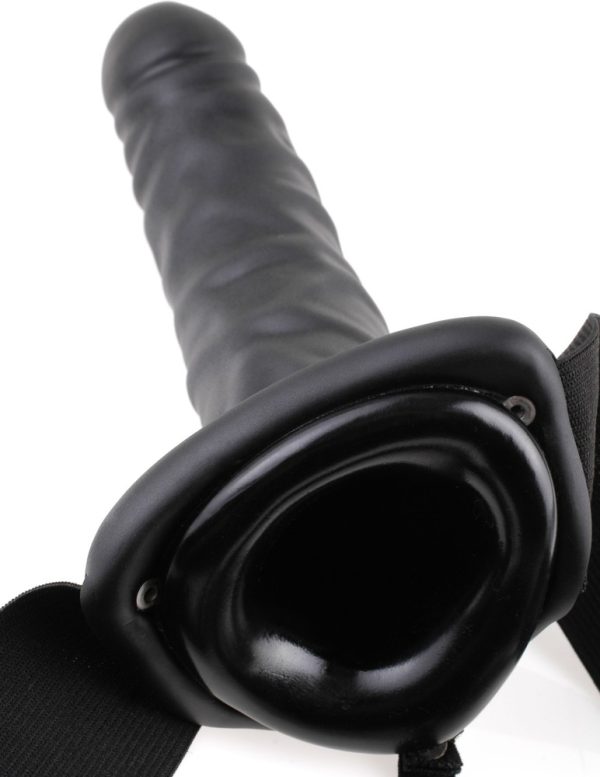 8" Vibrating Hollow Strap-On  Black ViPstore.hu - Erotika Webáruház - Szexshop 5