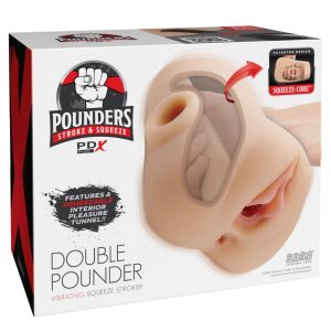 Double Pounder Vibrating Squeeze Stroker ViPstore.hu - Erotika Webáruház - Szexshop