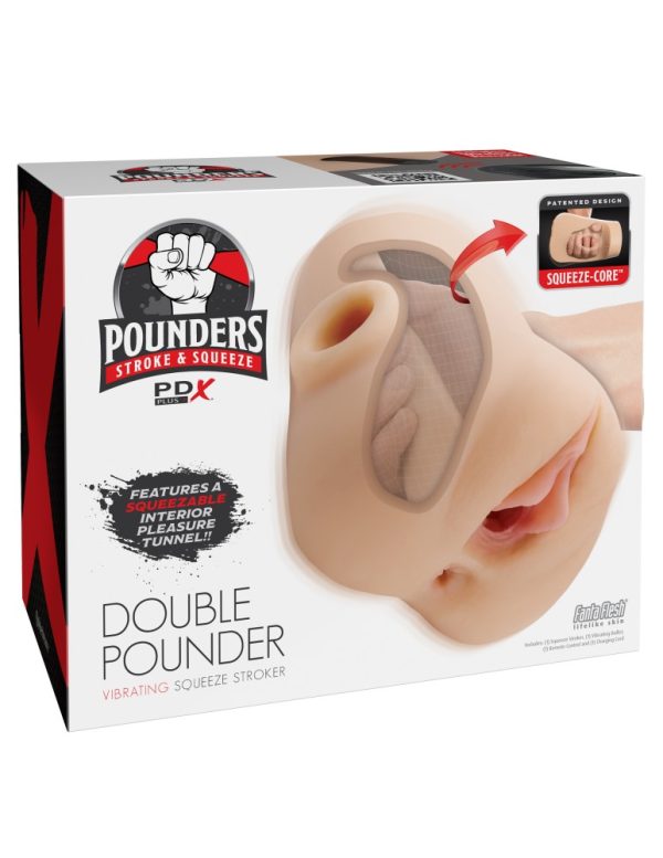 Double Pounder Vibrating Squeeze Stroker ViPstore.hu - Erotika Webáruház - Szexshop
