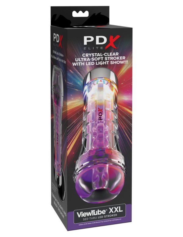 ViewTube XXL See-Thru EZ-Grip LED Stroker ViPstore.hu - Erotika Webáruház - Szexshop