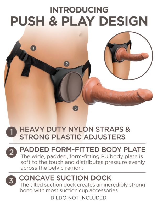 Comfy Body Dock Strap-On Harness Black/ Dark Brown ViPstore.hu - Erotika Webáruház - Szexshop 5