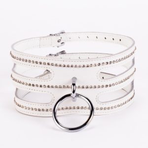 Designer Traingo Collar Made in Calf Softy Leather White ViPstore.hu - Erotika Webáruház - Szexshop
