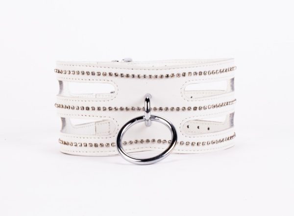 Designer Traingo Collar Made in Calf Softy Leather White ViPstore.hu - Erotika Webáruház - Szexshop 2