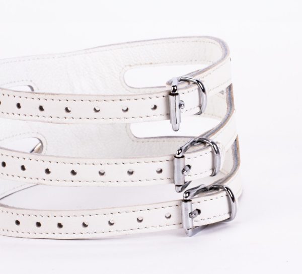 Designer Traingo Collar Made in Calf Softy Leather White ViPstore.hu - Erotika Webáruház - Szexshop 5