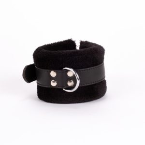 Handcuff Design Made in Calf Softy Leather and Puffed Fur Black ViPstore.hu - Erotika Webáruház - Szexshop 2