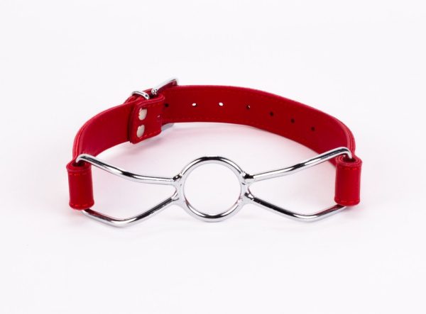 Calf Softy Leather Top and Lamb Leather Padding with Stainless Steel Mouth Piece Red ViPstore.hu - Erotika Webáruház - Szexshop