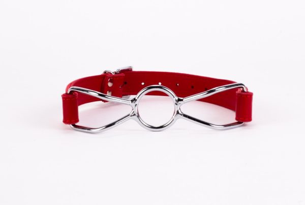 Calf Softy Leather Top and Lamb Leather Padding with Stainless Steel Mouth Piece Red ViPstore.hu - Erotika Webáruház - Szexshop 2