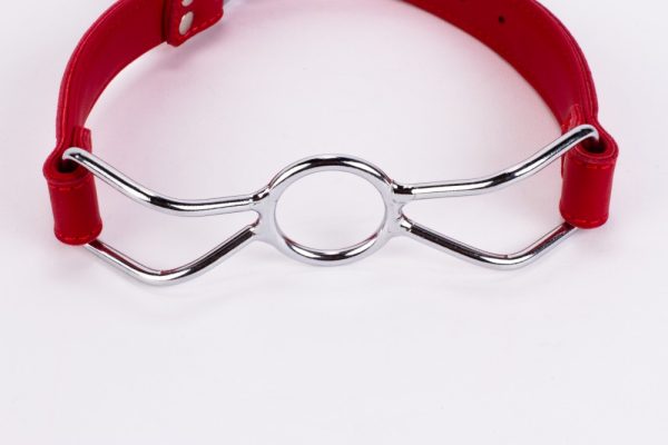 Calf Softy Leather Top and Lamb Leather Padding with Stainless Steel Mouth Piece Red ViPstore.hu - Erotika Webáruház - Szexshop 3