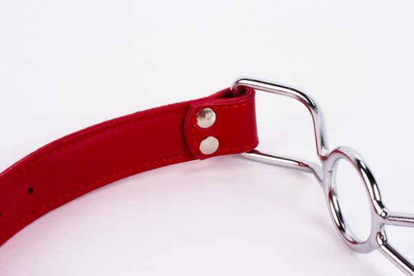 Calf Softy Leather Top and Lamb Leather Padding with Stainless Steel Mouth Piece Red ViPstore.hu - Erotika Webáruház - Szexshop 7