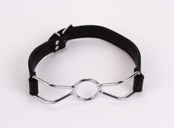 Calf Softy Leather Top and Lamb Leather Padding with Stainless Steel Mouth Piece Black ViPstore.hu - Erotika Webáruház - Szexshop