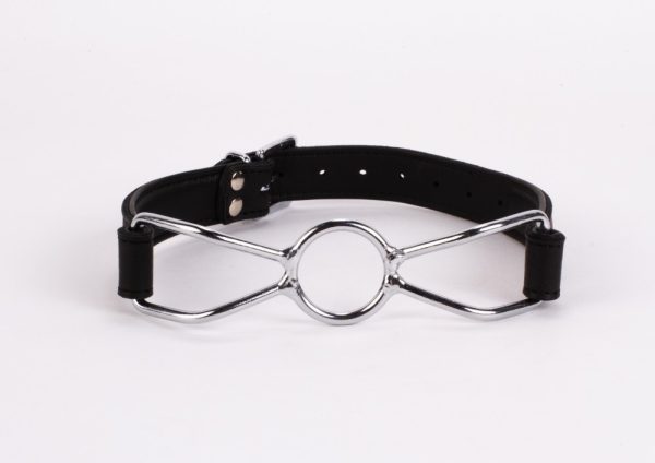 Calf Softy Leather Top and Lamb Leather Padding with Stainless Steel Mouth Piece Black ViPstore.hu - Erotika Webáruház - Szexshop 2