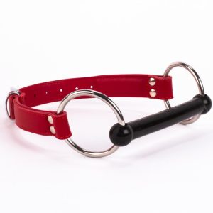 Calf Softy Leather Top and Lamb Leather padding with Silicone Mouth Piece Red ViPstore.hu - Erotika Webáruház - Szexshop