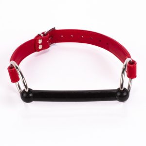 Calf Softy Leather Top and Lamb Leather padding with Silicone Mouth Piece Red ViPstore.hu - Erotika Webáruház - Szexshop 2