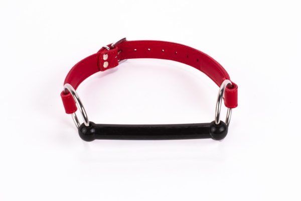 Calf Softy Leather Top and Lamb Leather padding with Silicone Mouth Piece Red ViPstore.hu - Erotika Webáruház - Szexshop 2